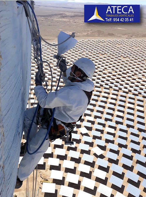 Planta solar Noor 3 Marruecos Escudos de Protección Ateca Trabajos Verticales 6